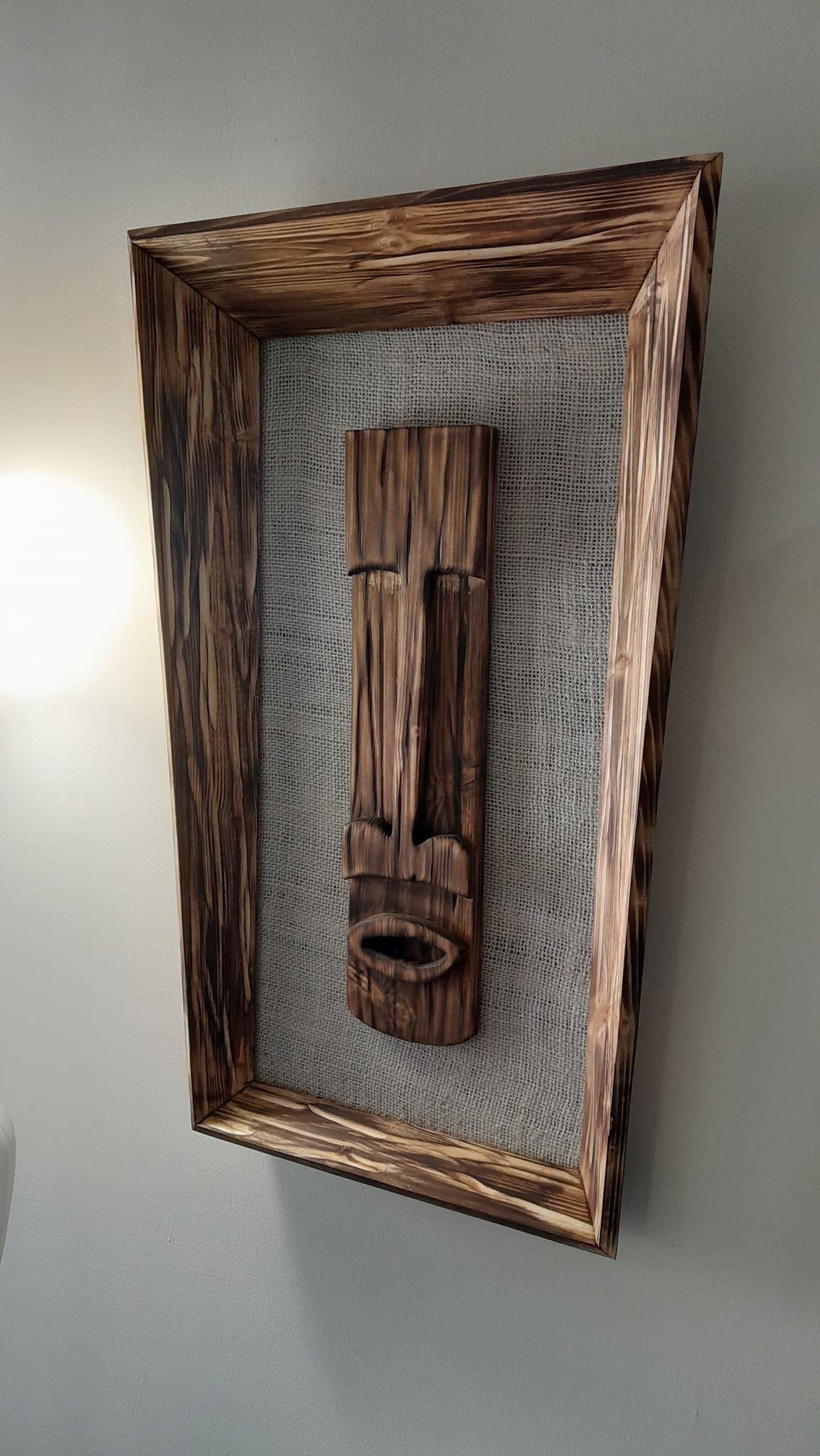 Retrashade Witco Style Tiki Easter Island Head In Forced Perspective Frame