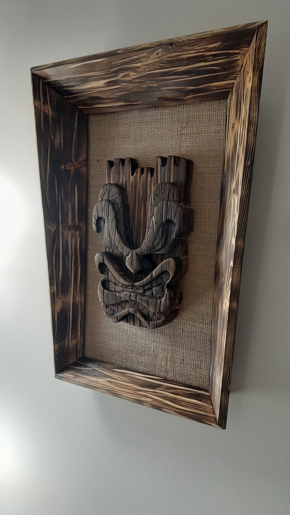 Retrashade Witco Style Tiki Mask In Forced Perspective Frame